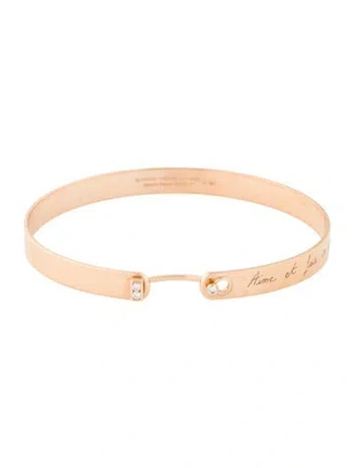 Pre-owned Nouvel Heritage 18k Diamond Me Time Mood Bangle, 6.75" In Multi