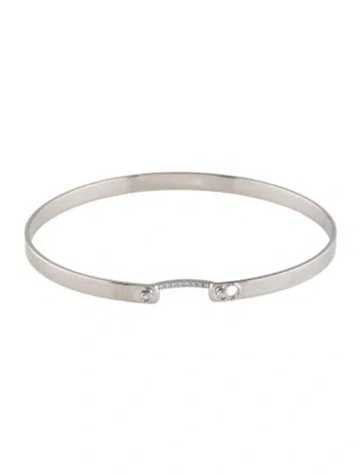 Pre-owned Nouvel Heritage 18k Diamond Monday Morning Mood Bangle, 6.75" In Multi