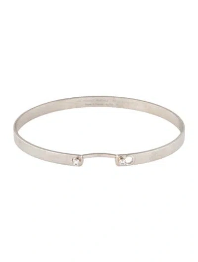 Pre-owned Nouvel Heritage 18k Diamond Monday Morning Mood Bangle Bracelet, 5.25" In Multi
