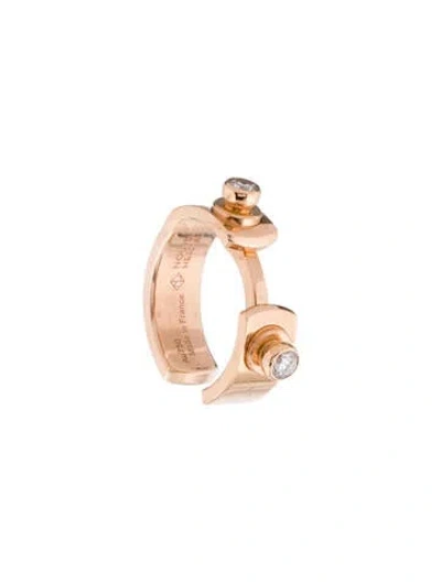 Pre-owned Nouvel Heritage 18k Diamond Monday Morning Mood Single Ear Cuff In Multi