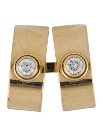 Pre-owned Nouvel Heritage 18k Diamond Monday Morning Single Ear Clip-on Earring In Multi