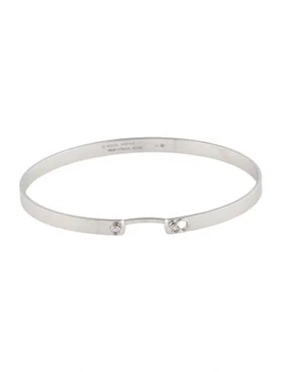 Pre-owned Nouvel Heritage 18k Diamond Mood Bangle, 6.75" In Multi