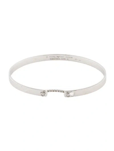 Pre-owned Nouvel Heritage 18k Diamond Mood Bangle Bracelet, 6.5" In Multi