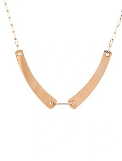 Pre-owned Nouvel Heritage 18k Diamond Mood Station Necklace, 16.5" In Multi