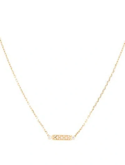 Pre-owned Nouvel Heritage 18k Diamond Parisian Stroll Mood Pendant Necklace, 17" In Multicolor