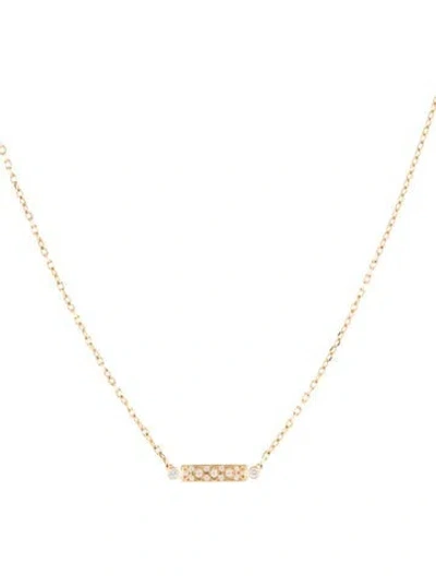 Pre-owned Nouvel Heritage 18k Diamond Parisian Stroll Mood Pendant Necklace, 18" In Multi