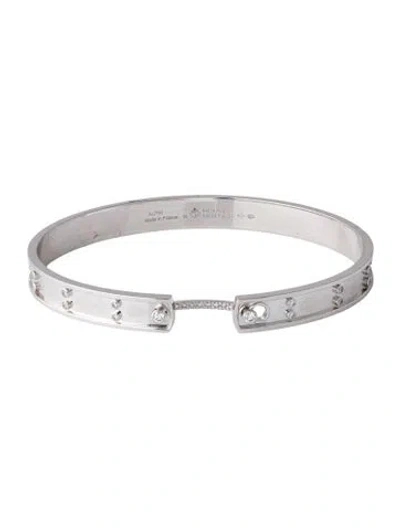 Pre-owned Nouvel Heritage 18k Diamond Picnic In Paris Mood Bangle, 6.25" In Multicolor