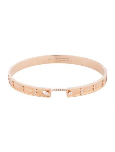Pre-owned Nouvel Heritage 18k Diamond 'picnic In Paris' Mood Bangle Bracelet, 7" In Multicolor