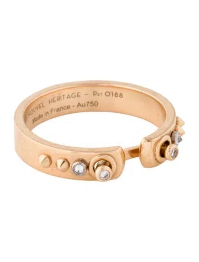 Pre-owned Nouvel Heritage 18k Diamond Ring In Multi