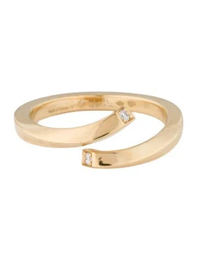 Pre-owned Nouvel Heritage 18k Diamond Thread Ring In Multi