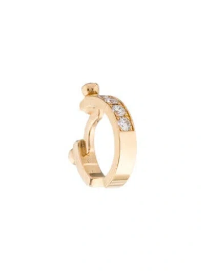 Pre-owned Nouvel Heritage 18k Diamond Tuxedo Mood Single Ear Cuff In Multi