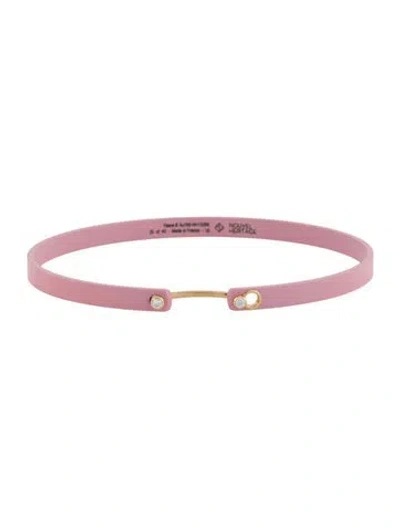 Pre-owned Nouvel Heritage Diamond Sunday In Miami Mood Bangle, 7" In Pink
