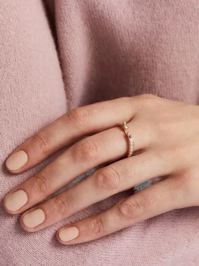 Nouvel Heritage Eternity Tuxedo Pm Mood Diamond Ring In Gold
