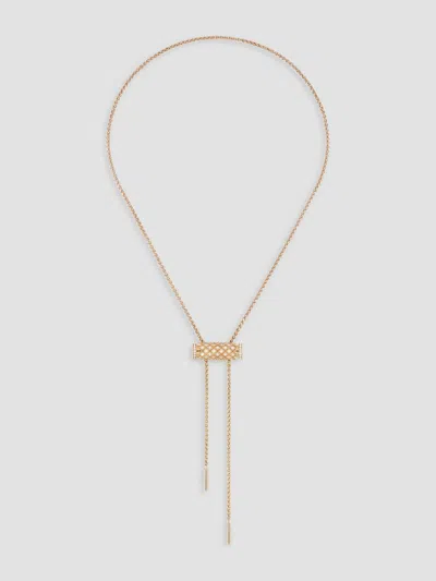 Nouvel Heritage Women's Latch 18k Rose Gold Full Pave Pendant Necklace