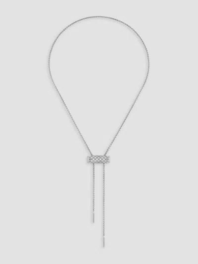 Nouvel Heritage Women's Latch 18k White Gold & 0.85 Tcw Diamond Necklace In Metallic
