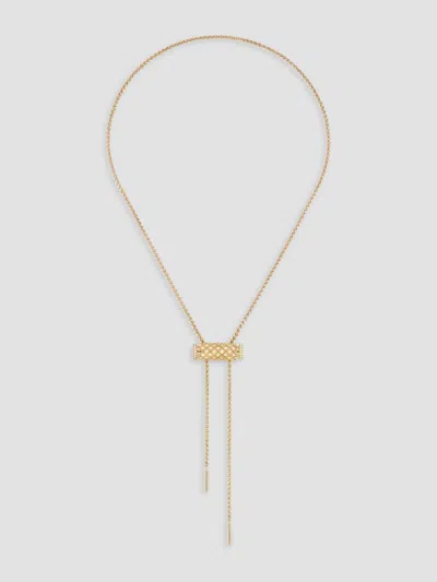 Nouvel Heritage Women's Latch 18k Yellow Gold Full Pave Pendant Necklace