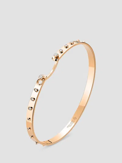 Nouvel Heritage Women's Mood Brunch In Ny 18k Rose Gold & 0.15 Tcw Diamond Bangle