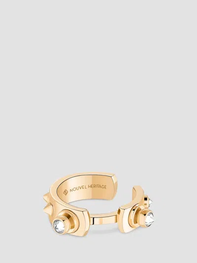 Nouvel Heritage Women's Mood Brunch In Ny 18k Yellow Gold & 0.12 Tcw Diamond Ear Cuff