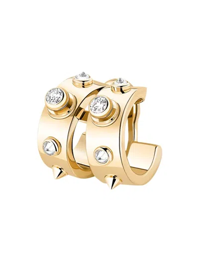 Nouvel Heritage Women's Mood Brunch In Ny 18k Yellow Gold & 0.12 Tcw Diamond Ear Cuff