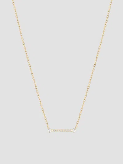 Nouvel Heritage Women's Mood Business Meeting 18k Yellow Gold & 0.12 Tcw Diamond Bar Pendant Necklace
