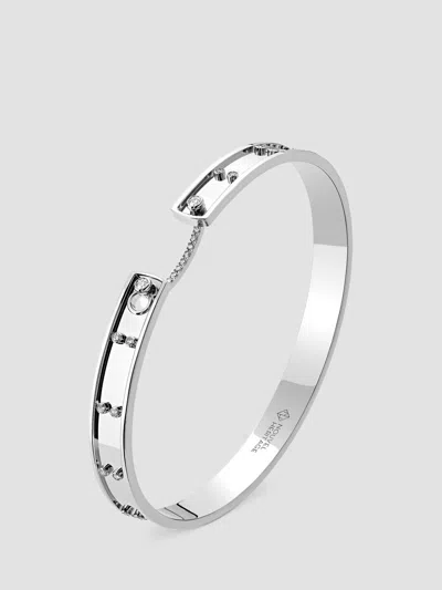 Nouvel Heritage Women's Mood Picnic In Paris 18k White Gold & 0.30 Tcw Diamond Bangle In Metallic