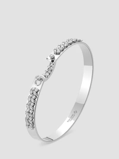 Nouvel Heritage Women's Mood Soiree 18k White Gold & 1.43 Tcw Diamond Bangle In Silver