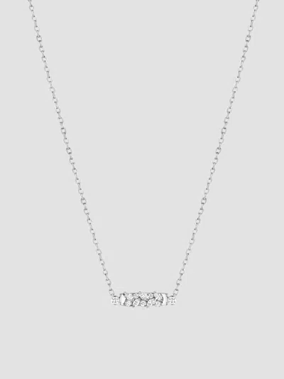 Nouvel Heritage Women's Mood Soiree 18k White Gold Diamond Pendant Necklace In Silver
