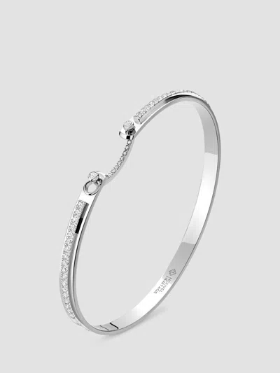 Nouvel Heritage Women's Mood Tuxedo 18k White Gold & 0.73 Tcw Diamond Bangle In Silver