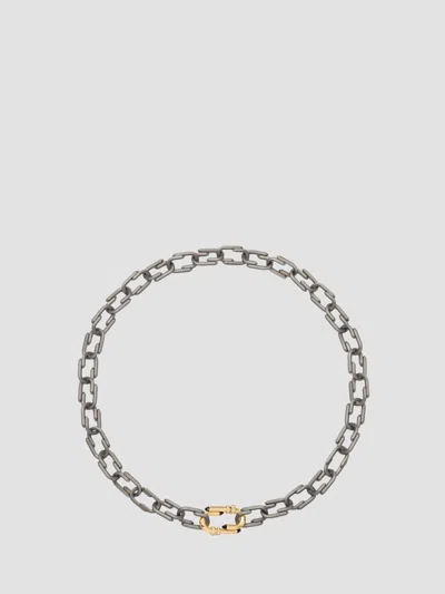 Nouvel Heritage Women's Try Me Titanium, 18k Yellow Gold, Black Onyx & 0.026 Tcw Diamond Necklace In Silver