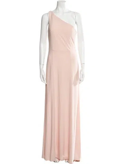 Pre-owned Nouvelle Amsale One-shoulder Long Dress In Neutral