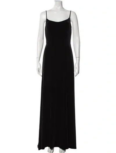 Pre-owned Nouvelle Amsale Scoop Neck Long Dress W/ Tags In Black