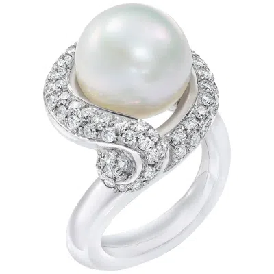 Pre-owned Nouvelle Bague La  1.80 Carat Diamond And Pearl Ring In Multi