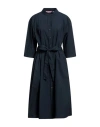 Nouvelle Femme Woman Midi Dress Navy Blue Size 10 Cotton, Elastane