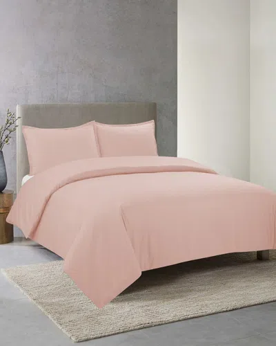 Nouvelle Home Perfectly Cotton Duvet Cover Set In Blush