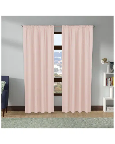 Nouvelle Home Perfectly Cotton Window Panel Pair In Blush