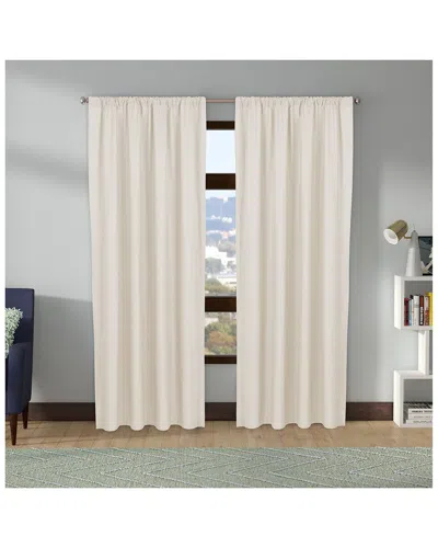 Nouvelle Home Perfectly Cotton Window Panel Pair In Ivory