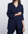 Nouvelle Silk95five La Blazer In Navy