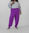 Nouvelle Silk95five Mara Joggers - Plus In Violet In Purple