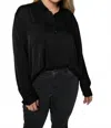 Nouvelle Silk95five Monte Carlo Silk Shirt - Plus In Black In Black