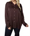 Nouvelle Silk95five Monte Carlo Silk Shirt - Plus In Chocolate In Brown