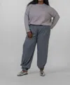 Nouvelle Silk95five Pondy Pants In Dark Grey In Grey