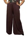 Nouvelle Silk95five Queensland Pants - Plus In Chocolate In Gold