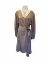Nouvelle Silk95five Women's Verbier Mini Dress In Almondine In Brown