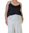 Nouvelle Silk95five Zanzi Scoopneck Camisole - Plus In Black In Black