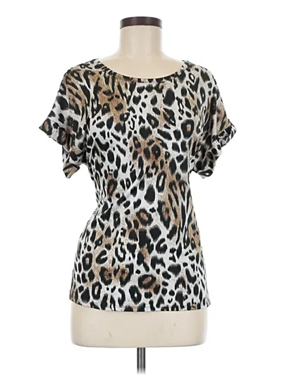 Pre-owned Nouvida Short Sleeve Blouse In White