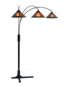 Nova Lighting Mica 3 Light Steel Arc Floor Lamp