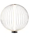 Nova Lighting Spokes Table Lamp In Silver