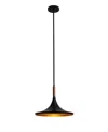 Nova Of California 10" Metal Lodi Large Pendant Lamp In Black