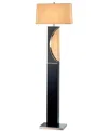 Nova Of California 63" Metal Half Moon Floor Lamp In Black