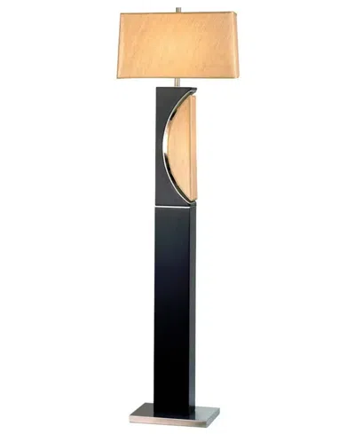Nova Of California 63" Metal Half Moon Floor Lamp In Black